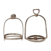 Two German stirrups, 16th/17th century