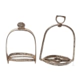 Two German stirrups, 16th/17th century