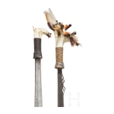Two Mandau, Borneo, around 1900 and 20th century respectively