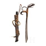 A klewang, Mandau, Borneo, 19th century