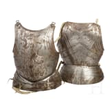 Four Gothic harness parts, in the style around 1480/90