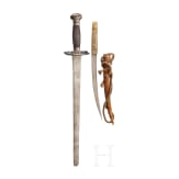 A Katzbalger sword and an Algerian dagger, 19th century
