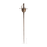 A cup-hilted rapier, Historism in the mid-17th century style