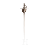 A cup-hilted rapier, Historism in the mid-17th century style