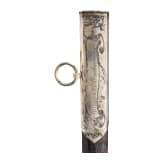 A silver-mounted rapier scabbard, Historicism in the style of the 17th century