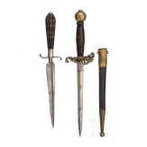 Two Ligurian and Dutch daggers, 18th and 19th century