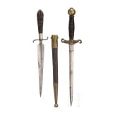 Two Ligurian and Dutch daggers, 18th and 19th century