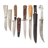 Five knives, 20th century