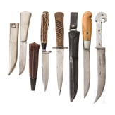 Five knives, 20th century