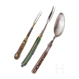 Three cutlery pieces, alpine, circa 1800