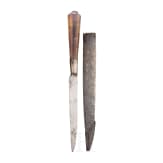 A small eating knife with ray skin scabbard, England, 1st half of the 18th century