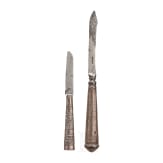 Two silver-mounted penknives, England and Netherlands, 18th century