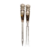 A German silver-mounted fork and awl, circa 1800