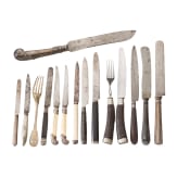 A group of cutlery, 19th century