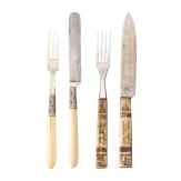 Two cutlery sets, alpine and Caucasus, 19th century