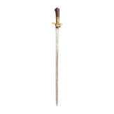 A South German hunting sword with older blade, 17th/early-19th century