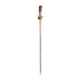 A South German hunting sword with older blade, 17th/early-19th century
