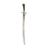 A German silver-mounted hunting sword, 18th century