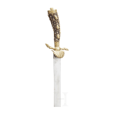 A German hunting hanger with scabbard, 2nd half of the 19th century