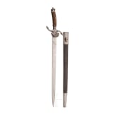 A Dutch iron-mounted hunting hanger, dated 1870