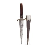 A German hunting plug bayonet, dated 1873