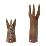 Two jousting lance heads, 14th - 15th century