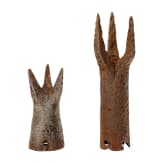 Two jousting lance heads, 14th - 15th century