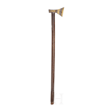 A Silesian miner's parade axe, dated 1847