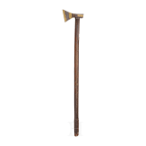 A Silesian miner's parade axe, dated 1847