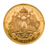 Bulgarian Tsar Ferdinand I (1887 – 1918), a gold medal commemorating his marriage to Marie Louise of Bourbon-Parma, dated 1893
