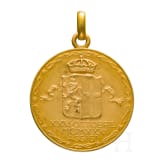 Goldene Medaille zur Erinnerung an die Hochzeit von Prinzessin Giovanna mit Zar Boris III. von Bulgarien, 1930 in Assisi