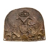 Unknown grenadier cap plate, 18th century, possibly Russian