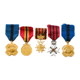 Five awards, Belgium, 20th century