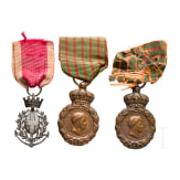 Three medals, France, 19th century
