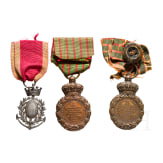 Three medals, France, 19th century