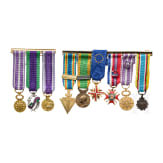 Two miniature medal bars, France, 20th century