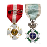 Order of the Redeemer, Silver Knight's Cross, 2nd model, Officer's Cross Crown of Italy