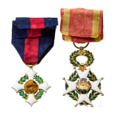 Two Military Merit Crosses, Spain/ Italy, 1st half 20th century