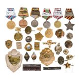 28 awards and small badges, Soviet Union, since 1942