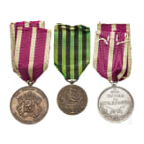 Three international medals, 19th and 20th centuries