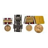 Medal bar with Iron Cross 2nd class 1870 and oak leaves "25"