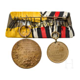 Medal bar with Iron Cross 2nd class 1870 and oak leaves "25"
