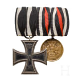 Medal bar with Iron Cross 2nd class 1870