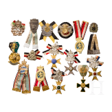 Group of 15 badges of warrior clubs and associations