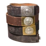 Three belts and one leather strap