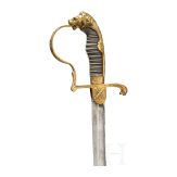 Prussian lion head sabre for artillery officers, c. 1890