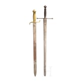 Artillery fascine knife M 1849, Prussia and a justice sword, German, 19th century