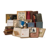 Family of the Barons of Leonrod - convolute of 15 books and two albums with written vignettes and postcards