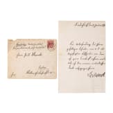 Otto F&uuml;rst von Bismarck (1815 - 1898) - personally signed dictation letter with envelope 1896