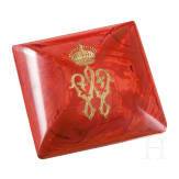 Kaiser Wilhelm II - Lythaline lid of a presentation box